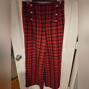 Plaid Red and Black Women's Skirt